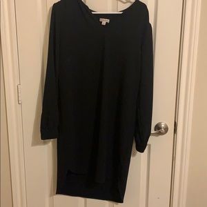Black Marina high low dress
